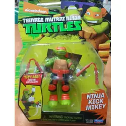 TMNT Базова екшън фигура Костенурките Нинджа Ninja Kick Mikey 90500 TMNT Базова екшън фигура Костенурките Нинджа Ninja Kick Mikey 90500