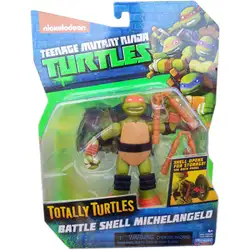 TMNT Базова екшън фигура Костенурките Нинджа Totally Turtles Battle Shell Michelangelo 90480/90732 TMNT Базова екшън фигура Костенурките Нинджа Totally Turtles Battle Shell Michelangelo 90480/90732