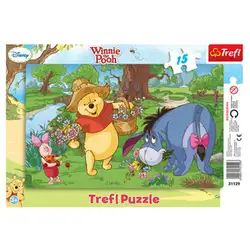 Trefl Пъзел с рамка - Мечо Пух 15 части 31129