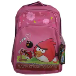 Ученическа раница Angry Birds Розова