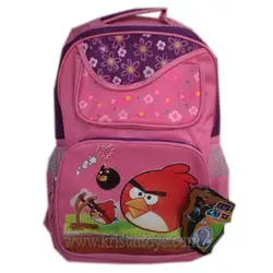 Ученическа раница Angry Birds Розова