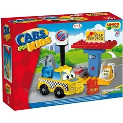 UNICO Конструктор Бензиностанция KID CARS 19 части