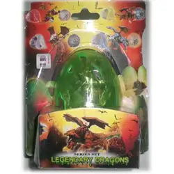 Великден подарък! Детска играчка Конструктор дракон в яйце-LEGENDARY DRAGONS в зелено
