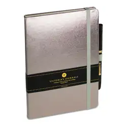 Victoria's Journals Тефтер А5 формат 96 листа - сребрист