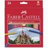 Моливи Замък Фабел Кастел Faber Castell 24 цвята + острилка