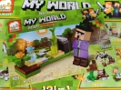Конструктор с фигура My World лилава фигура 38 части